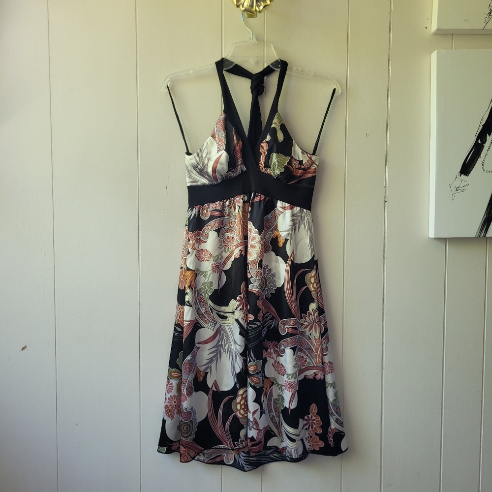 NFS Y2K Halter Dress Floral Midi Size Medium by Jasmine Sola